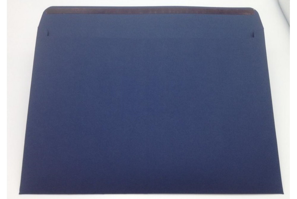 Конверт из дизайнерской бумаги TORITO тиснение лен темно-синий (плотность 270 гр.) формат С4, 10 штук в упаковке.Цена за 1 упаковку.