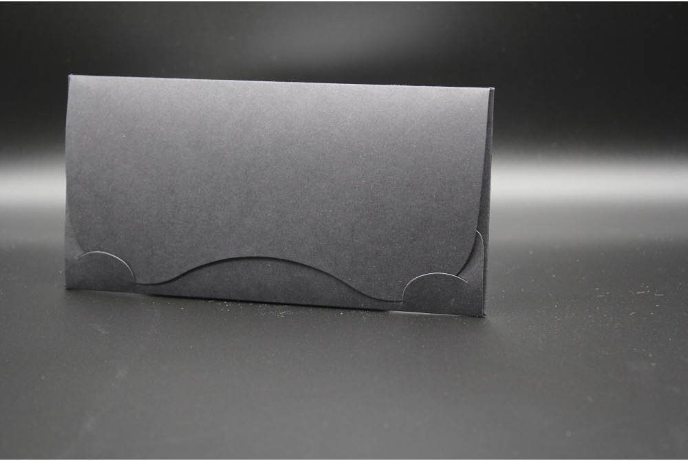 Конверт для денег из дизайнерской бумаги PERGRAPHICA Infinite black (плотность 300 гр.) количество 20 штук в упаковке.Цена за 1 упаковку.