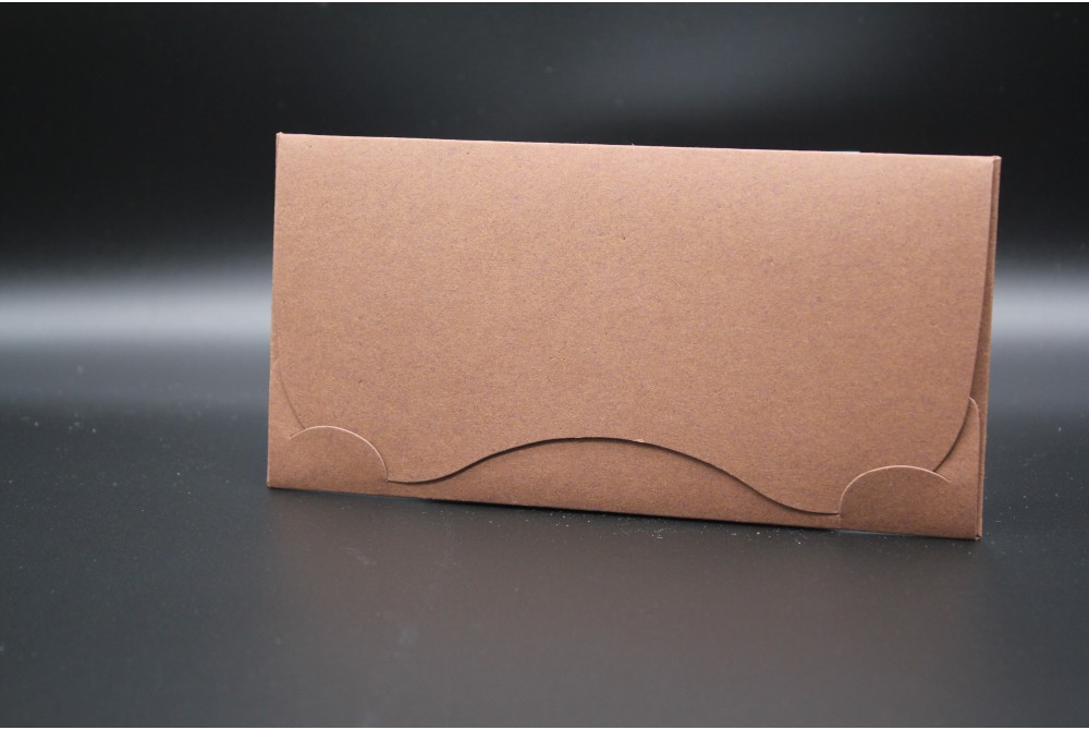 Конверт для денег из дизайнерской бумаги REMAKE ЭКО древесно-коричневый (плотность 250 гр.) 20 штук в упаковке.Цена за 1 упаковку.