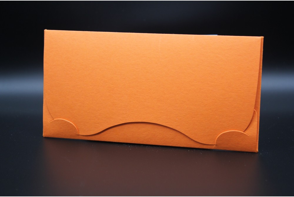 Конверт для денег из дизайнерской бумаги COLORPLAN  мандарин (плотность 350 гр.) количество 20 штук в упаковке.Цена за 1 упаковку.