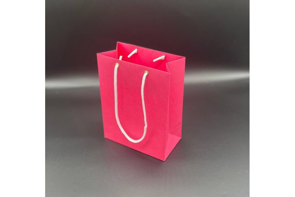 Пакет из дизайнерской бумаги Эфалин цвет бегония размер 220мм*150мм*120мм-вертикальный. В упаковке 10 штук.Цена за одну упаковку.