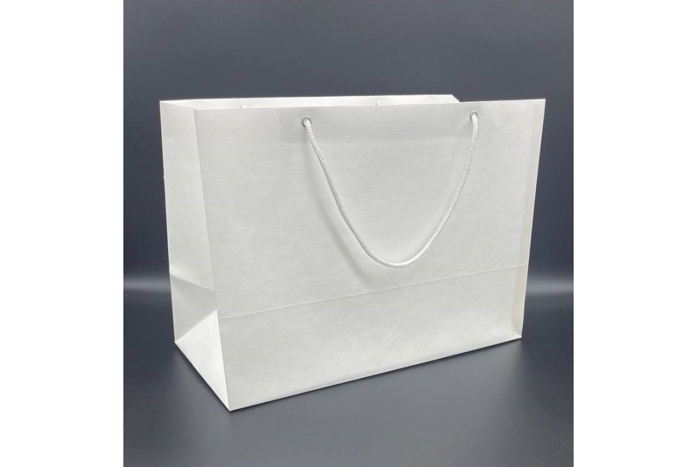 Пакет из дизайнерской бумаги Эфалин цвет белый размер 150мм*200мм*100мм-горизонтальный. В упаковке 10 штук. Цена за одну упаковку.
