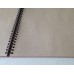 Скетчбук из коричневого крафта плотностью 160 грамм, на пружине, формат А4, 40 листов.