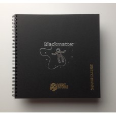 Скетчбук для цветных карандашей, пастели, маркеров,   формат 210мм*210мм, из плотной черной бумаги.
