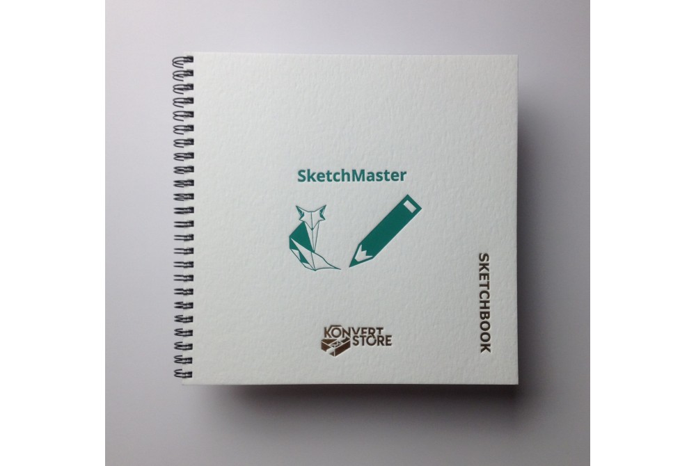  Скетчбук для графитного карандаша, формат 210мм*210мм, из гладкой плотной бумаги.