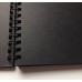 Скетчбук для цветных карандашей, пастели, маркеров,   формат А4 (297*210), из плотной черной бумаги.