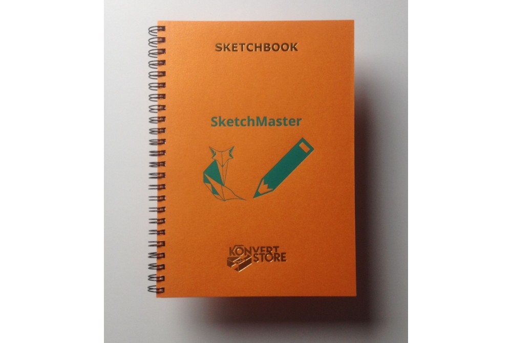  Скетчбук для графитного карандаша, формат А5 (210*148), из гладкой плотной бумаги.